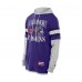 Футболка с длинным рукавом с капюшоном Baltimore Ravens New Era Purple Twofer Layered