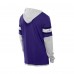 Футболка с длинным рукавом с капюшоном Baltimore Ravens New Era Purple Twofer Layered