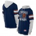 Футболка с длинным рукавом с капюшоном Chicago Bears New Era Navy Twofer Layered