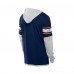Футболка с длинным рукавом с капюшоном Chicago Bears New Era Navy Twofer Layered