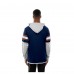 Футболка с длинным рукавом с капюшоном Chicago Bears New Era Navy Twofer Layered
