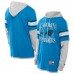 Футболка с длинным рукавом с капюшоном Carolina Panthers New Era Blue Twofer Layered