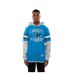 Футболка с длинным рукавом с капюшоном Carolina Panthers New Era Blue Twofer Layered