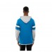 Футболка с длинным рукавом с капюшоном Carolina Panthers New Era Blue Twofer Layered