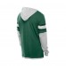 New York Jets New Era Green Twofer Layered Long Sleeve Hoodie T-Shirt