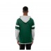 New York Jets New Era Green Twofer Layered Long Sleeve Hoodie T-Shirt
