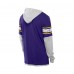 Minnesota Vikings New Era Purple Twofer Layered Long Sleeve Hoodie T-Shirt