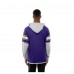 Minnesota Vikings New Era Purple Twofer Layered Long Sleeve Hoodie T-Shirt