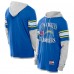 Los Angeles Chargers New Era Powder Blue Twofer Layered Long Sleeve Hoodie T-Shirt