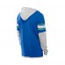 Seattle Seahawks New Era Royal Twofer Layered Long Sleeve Hoodie T-Shirt