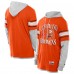 Футболка с длинным рукавом с капюшоном Cleveland Browns New Era Orange Twofer Layered
