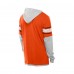 Футболка с длинным рукавом с капюшоном Cleveland Browns New Era Orange Twofer Layered