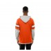 Футболка с длинным рукавом с капюшоном Cleveland Browns New Era Orange Twofer Layered