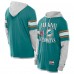 Miami Dolphins New Era Aqua Twofer Layered Long Sleeve Hoodie T-Shirt Miami Dolphins New Era Aqua Twofer Layered Long Sleeve Hoodie T-Shirt
