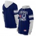 Indianapolis Colts New Era Royal Twofer Layered Long Sleeve Hoodie T-Shirt