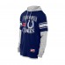 Indianapolis Colts New Era Royal Twofer Layered Long Sleeve Hoodie T-Shirt
