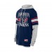 Футболка с длинным рукавом с капюшоном Houston Texans New Era Navy Twofer Layered