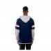 Футболка с длинным рукавом с капюшоном Houston Texans New Era Navy Twofer Layered