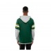 Футболка с длинным рукавом с капюшоном Green Bay Packers New Era Green Twofer Layered