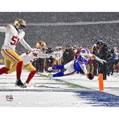 Josh Allen Buffalo Bills Unsigned Fanatics Authentic Diving Touchdown Photograph