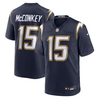 Джерси Los Angeles Chargers Ladd McConkey Nike Navy Alternate Super Chargers Game Player