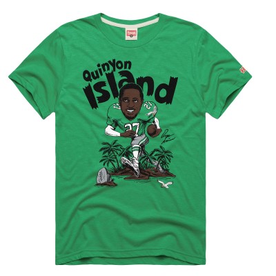 Футболка Quinyon Mitchell Philadelphia Eagles Homage Caricature Player - Kelly Green