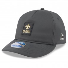 Бейсболка New Orleans Saints New Era Charcoal 2025 Sideline Cold Weather Retro Crown 59FIFTY