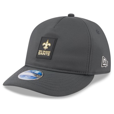 Бейсболка New Orleans Saints New Era Charcoal 2025 Sideline Cold Weather Retro Crown 59FIFTY
