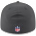 Бейсболка Las Vegas Raiders New Era Charcoal 2025 Sideline Cold Weather Retro Crown 59FIFTY