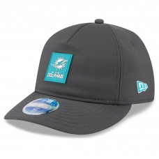 Бейсболка Miami Dolphins New Era Charcoal 2025 Sideline Cold Weather Retro Crown 59FIFTY