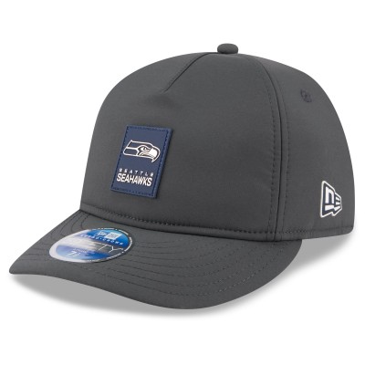 Бейсболка Seattle Seahawks New Era Charcoal 2025 Sideline Cold Weather Retro Crown 59FIFTY
