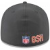 Бейсболка Chicago Bears New Era Charcoal 2025 Sideline Cold Weather Retro Crown 59FIFTY
