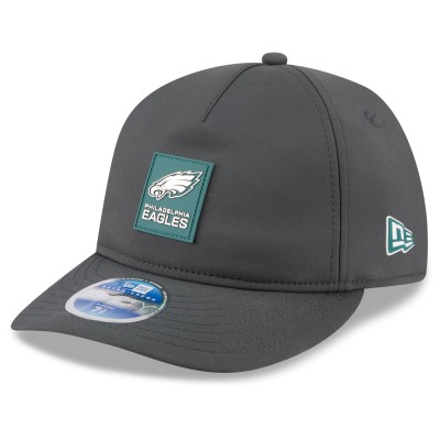 Бейсболка Philadelphia Eagles New Era Charcoal 2025 Sideline Cold Weather Retro Crown 59FIFTY