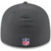 Бейсболка Cincinnati Bengals New Era Charcoal 2025 Sideline Cold Weather Retro Crown 59FIFTY