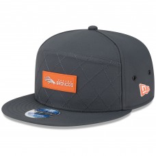 Бейсболка Denver Broncos New Era Charcoal 2025 Sideline Cold Weather Split Panel 9FIFTY Snapback
