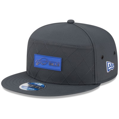 Бейсболка Buffalo Bills New Era Charcoal 2025 Sideline Cold Weather Split Panel 9FIFTY Snapback