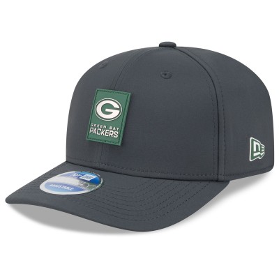 Бейсболка Green Bay Packers New Era Charcoal 2025 Sideline Cold Weather 9SEVENTY