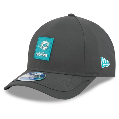 Бейсболка Miami Dolphins New Era Charcoal 2025 Sideline Cold Weather 9FORTY M-Crown