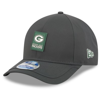 Бейсболка Green Bay Packers New Era Charcoal 2025 Sideline Cold Weather 9FORTY M-Crown