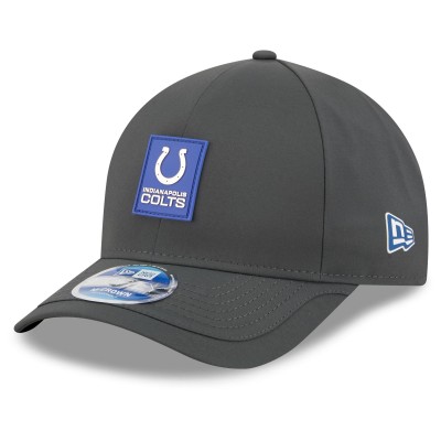 Бейсболка Indianapolis Colts New Era Charcoal 2025 Sideline Cold Weather 9FORTY M-Crown
