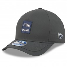 Бейсболка Seattle Seahawks New Era Charcoal 2025 Sideline Cold Weather 9FORTY M-Crown