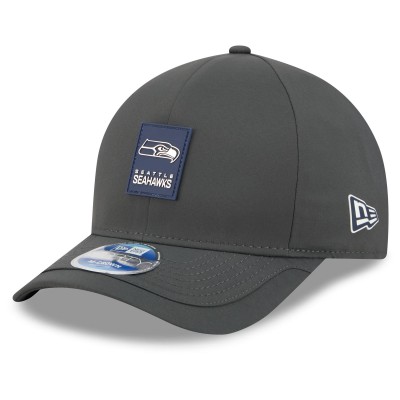 Бейсболка Seattle Seahawks New Era Charcoal 2025 Sideline Cold Weather 9FORTY M-Crown
