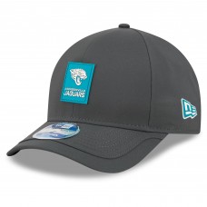 Бейсболка Jacksonville Jaguars New Era Charcoal 2025 Sideline Cold Weather 9FORTY M-Crown