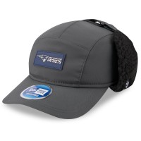 Бейсболка New England Patriots New Era Charcoal 2025 Sideline Cold Weather Runner Dog Ear