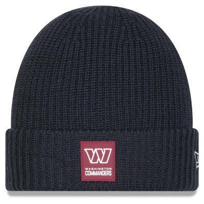 Washington Commanders New Era Charcoal 2025 Sideline Cold Weather Cuffed Knit Hat