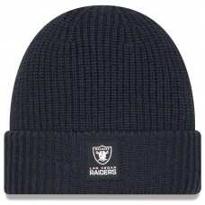 Las Vegas Raiders New Era Charcoal 2025 Sideline Cold Weather Cuffed Knit Hat