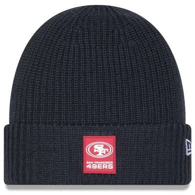 San Francisco 49ers New Era Charcoal 2025 Sideline Cold Weather Cuffed Knit Hat
