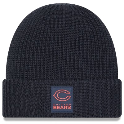 Chicago Bears New Era Charcoal 2025 Sideline Cold Weather Cuffed Knit Hat