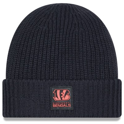 Cincinnati Bengals New Era Charcoal 2025 Sideline Cold Weather Cuffed Knit Hat