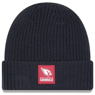Arizona Cardinals New Era Charcoal 2025 Sideline Cold Weather Cuffed Knit Hat